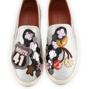 Coach sparkle loafer sneakers